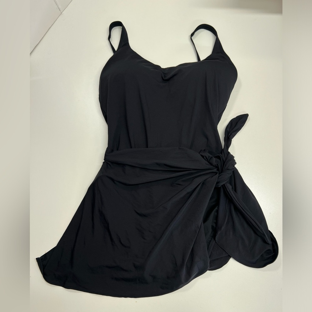 Contours By Coco Reef Empress Sarong Swimdress One Piece Swim Suit NEW Size 14 - Picture 11 of 13